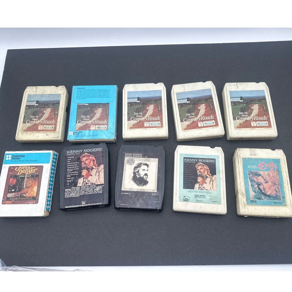 Dolly TEN Vintage 8 track cassette tape Denver Rogers VTG 70s music Stereo